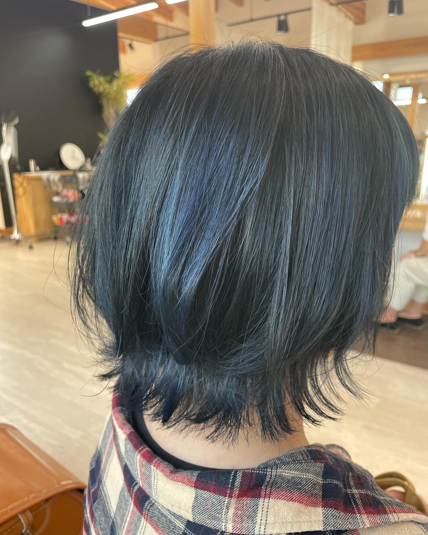 ブルーブラックはじめての長さ️産前産後楽でありますように🥺#totti #hair #color #perm #cut #hairstyle #haircolor #hairarrange #stylist #care #carelist #aujua #イルミナカラー #headspa #treatment #美容院